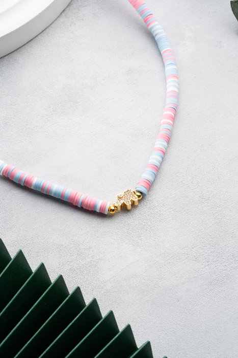 Heliophilia Silver Collar de Elefantes Multicolor KL-0876